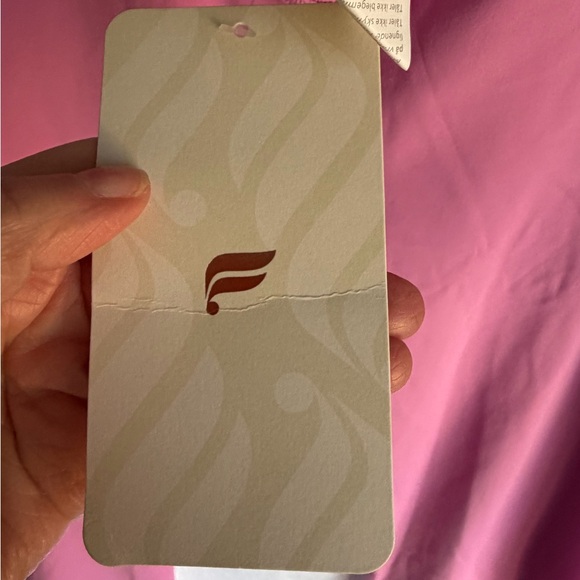 NWT Women’s Fabletics Pure Luxe Oasis Crossover Leggings - Sunset Pink-XL - Picture 3 of 8